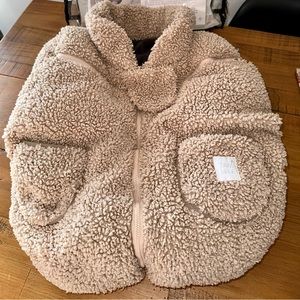 7AM ENFANT TEDDY CAR SEAT COCOON IN OATMEAL COLOR